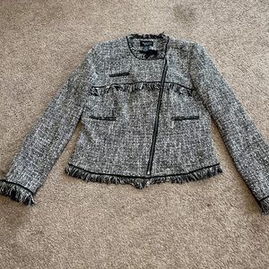 KATHERINE NEW YORK | Tweed Fringe Blazer Jacket